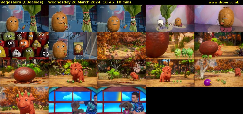 Vegesaurs (CBeebies) Wednesday 20 March 2024 10:45 - 10:55