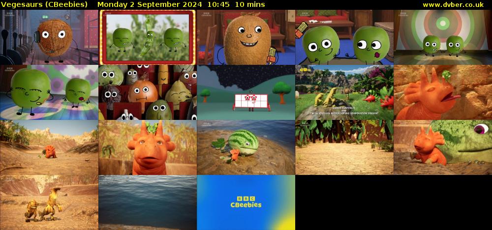 Vegesaurs (CBeebies) Monday 2 September 2024 10:45 - 10:55
