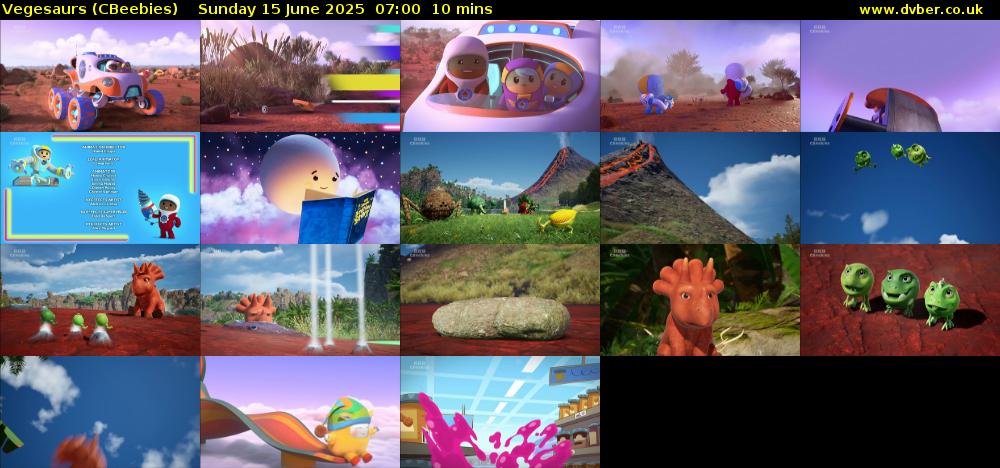 Vegesaurs (CBeebies) Sunday 15 June 2025 07:00 - 07:10