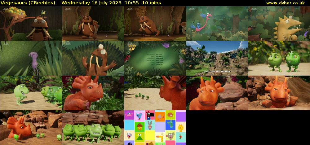 Vegesaurs (CBeebies) Wednesday 16 July 2025 10:55 - 11:05