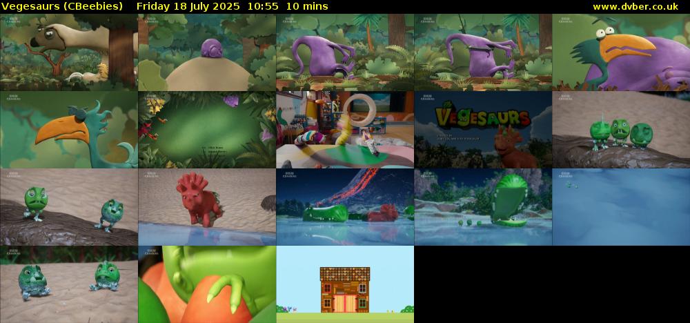 Vegesaurs (CBeebies) Friday 18 July 2025 10:55 - 11:05