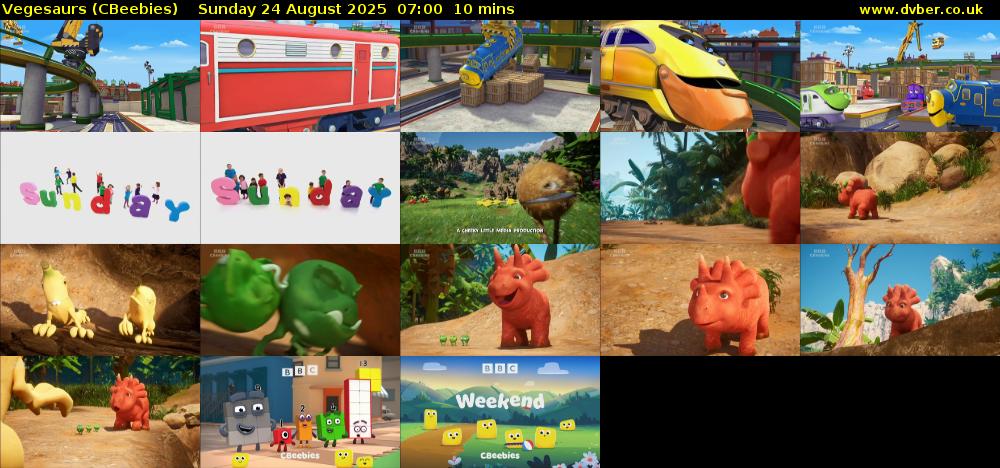 Vegesaurs (CBeebies) Sunday 24 August 2025 07:00 - 07:10