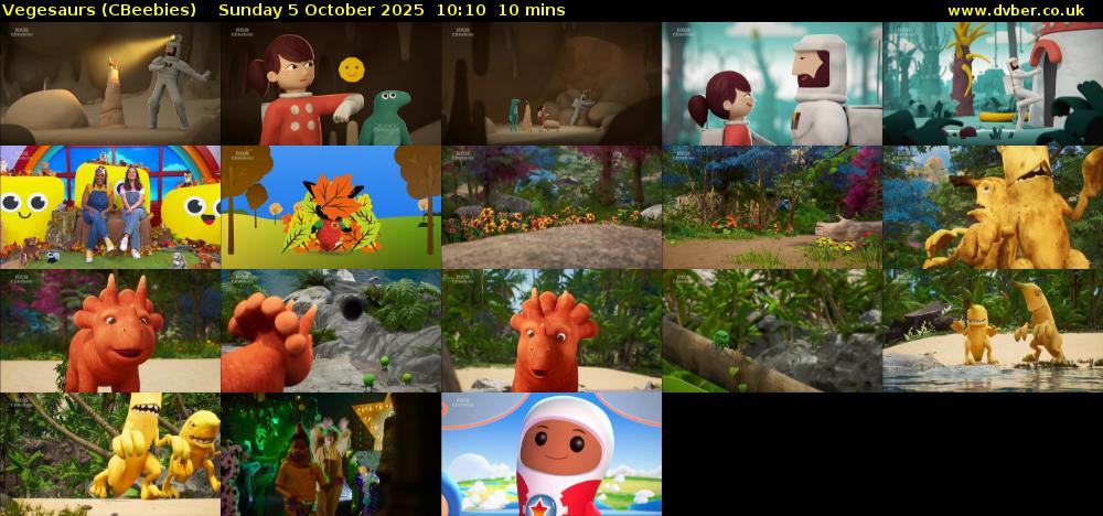 Vegesaurs (CBeebies) Sunday 5 October 2025 10:10 - 10:20