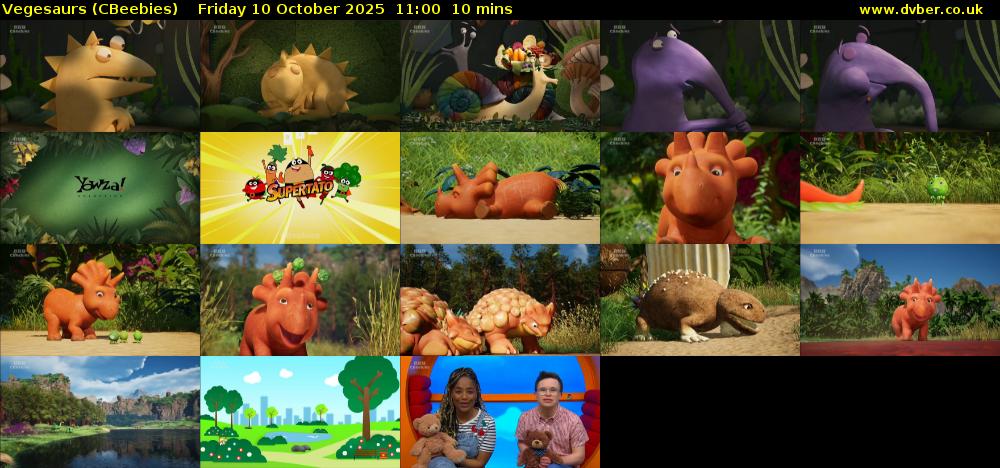 Vegesaurs (CBeebies) Friday 10 October 2025 11:00 - 11:10