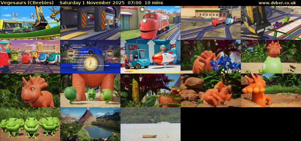 Vegesaurs (CBeebies) Saturday 1 November 2025 07:00 - 07:10