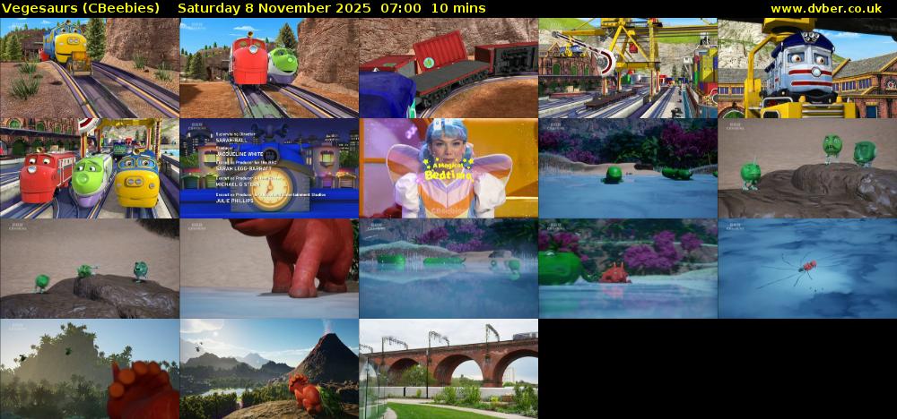 Vegesaurs (CBeebies) Saturday 8 November 2025 07:00 - 07:10