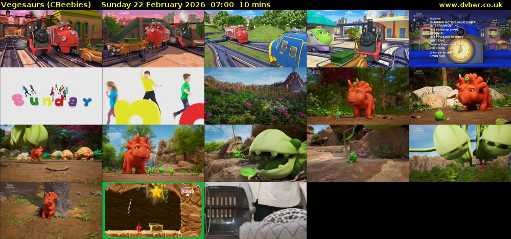 Vegesaurs (CBeebies) Sunday 22 February 2026 07:00 - 07:10