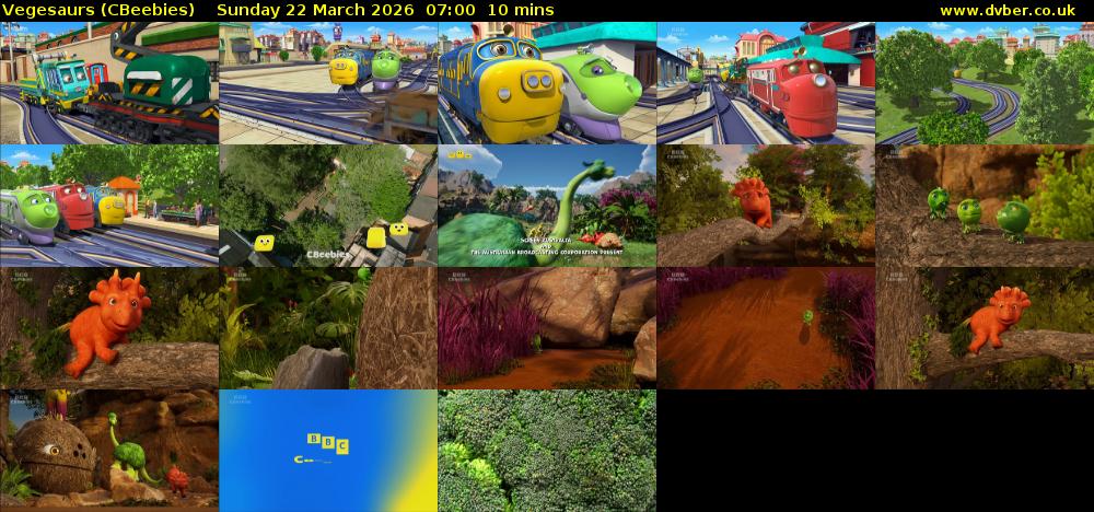 Vegesaurs (CBeebies) Sunday 22 March 2026 07:00 - 07:10
