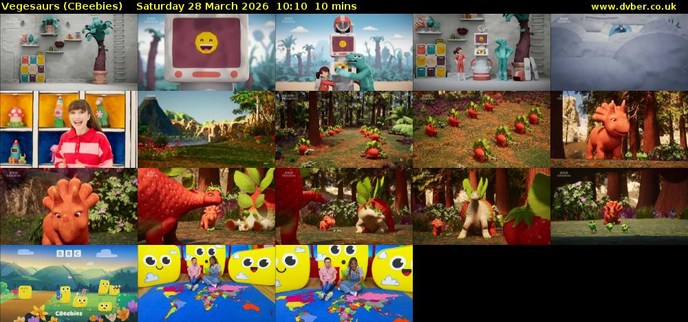 Vegesaurs (CBeebies) Saturday 28 March 2026 10:10 - 10:20