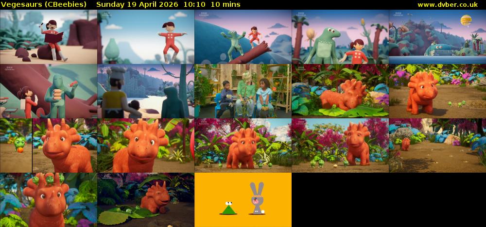 Vegesaurs (CBeebies) Sunday 19 April 2026 10:10 - 10:20