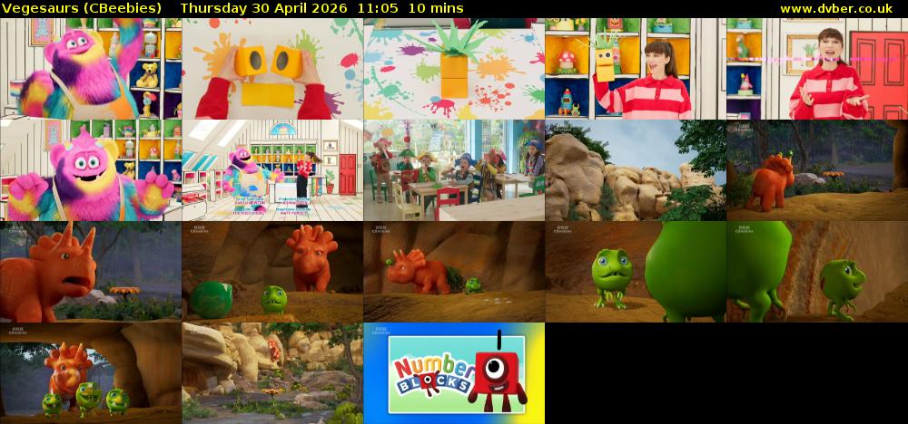 Vegesaurs (CBeebies) Thursday 30 April 2026 11:05 - 11:15