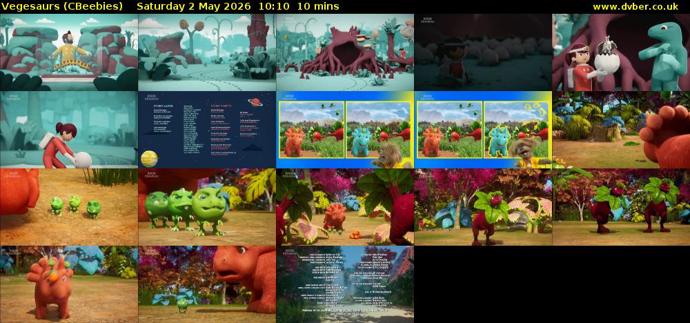 Vegesaurs (CBeebies) Saturday 2 May 2026 10:10 - 10:20