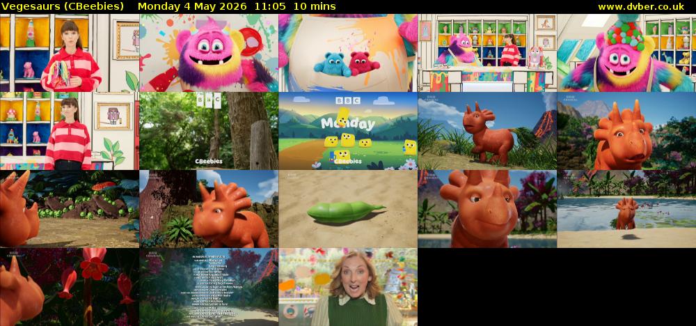 Vegesaurs (CBeebies) Monday 4 May 2026 11:05 - 11:15