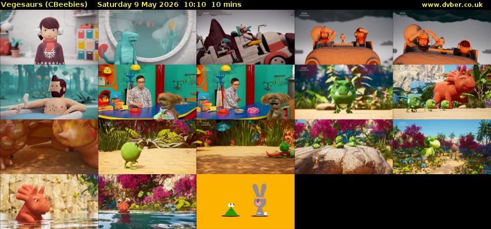 Vegesaurs (CBeebies) Saturday 9 May 2026 10:10 - 10:20