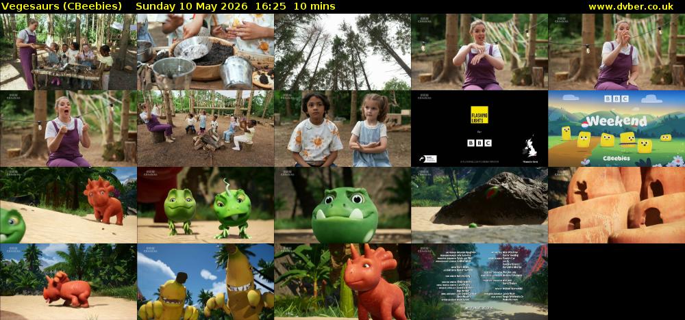 Vegesaurs (CBeebies) Sunday 10 May 2026 16:25 - 16:35