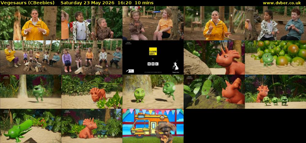 Vegesaurs (CBeebies) Saturday 23 May 2026 16:20 - 16:30