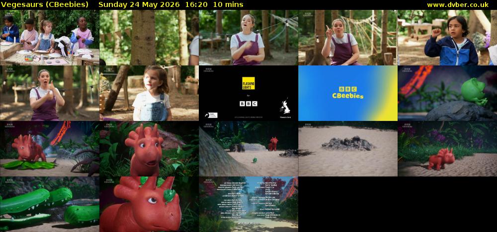 Vegesaurs (CBeebies) Sunday 24 May 2026 16:20 - 16:30