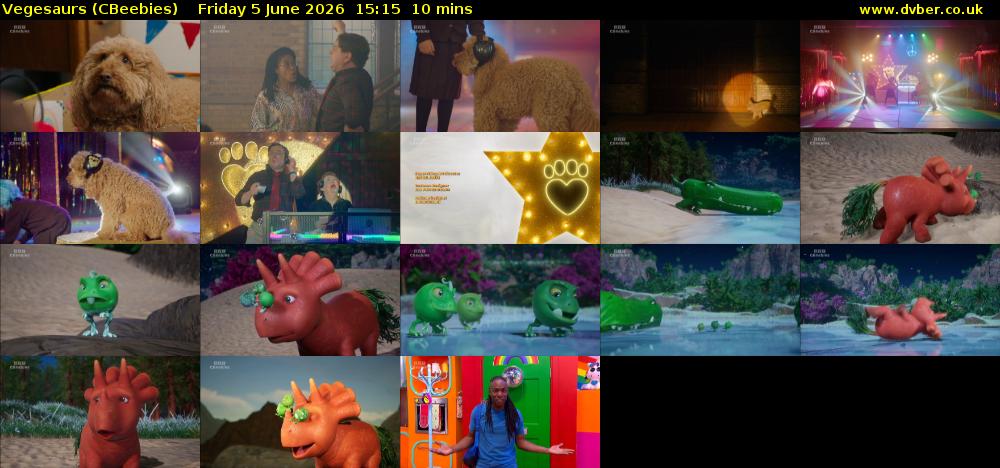 Vegesaurs (CBeebies) Friday 5 June 2026 15:15 - 15:25