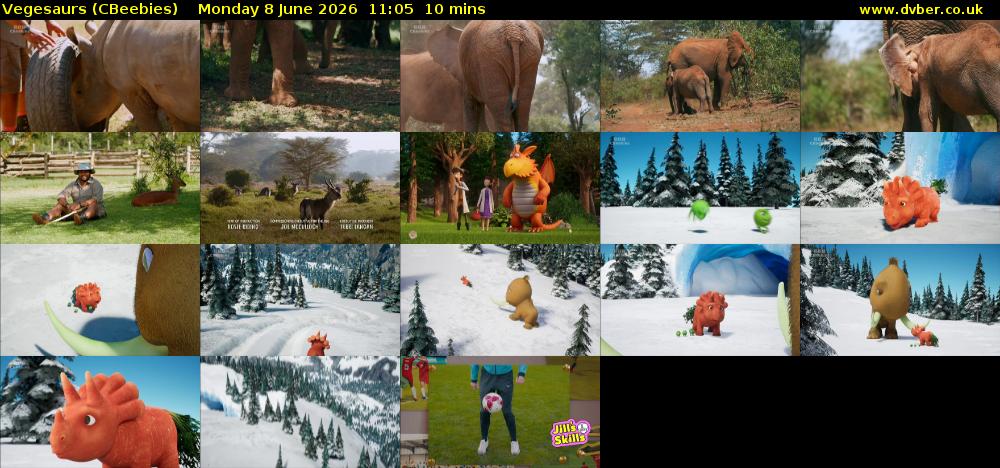 Vegesaurs (CBeebies) Monday 8 June 2026 11:05 - 11:15