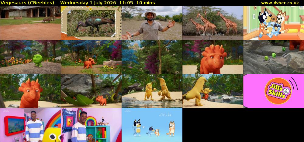 Vegesaurs (CBeebies) Wednesday 1 July 2026 11:05 - 11:15