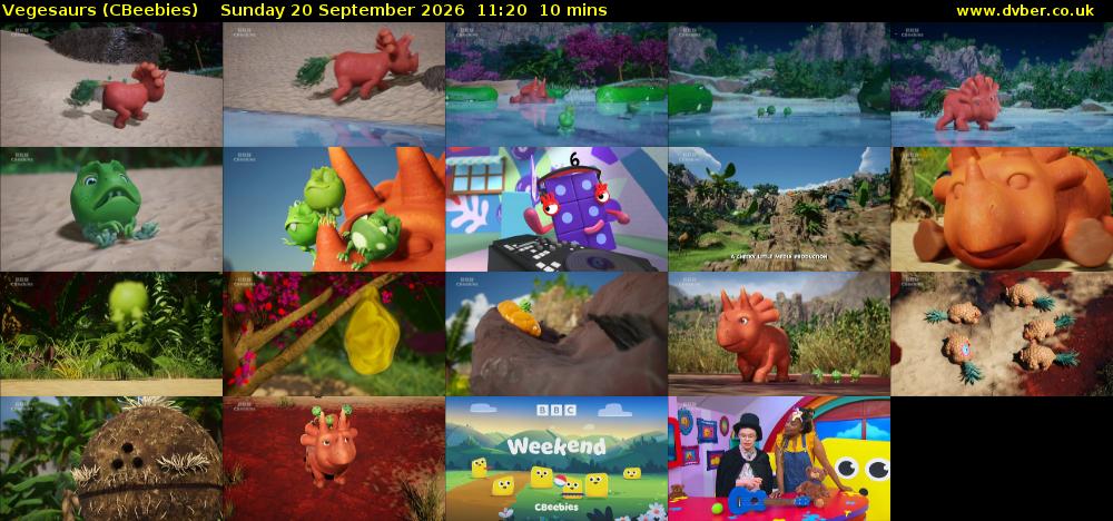 Vegesaurs (CBeebies) Sunday 20 September 2026 11:20 - 11:30