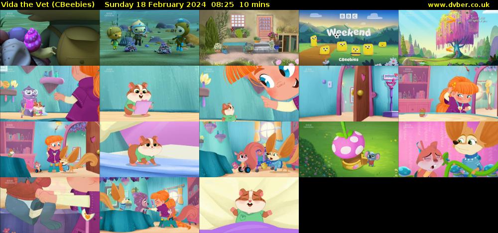 Vida the Vet (CBeebies) Sunday 18 February 2024 08:25 - 08:35