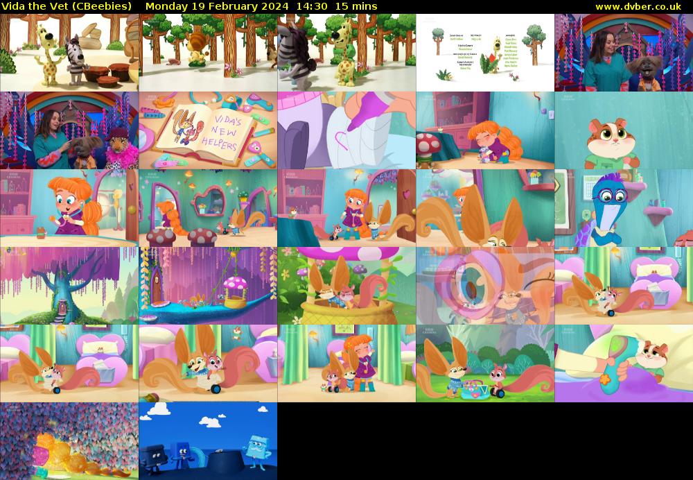 Vida the Vet (CBeebies) Monday 19 February 2024 14:30 - 14:45