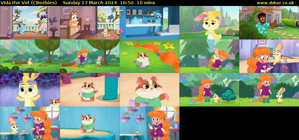 Vida the Vet (CBeebies) Sunday 17 March 2024 16:50 - 17:00