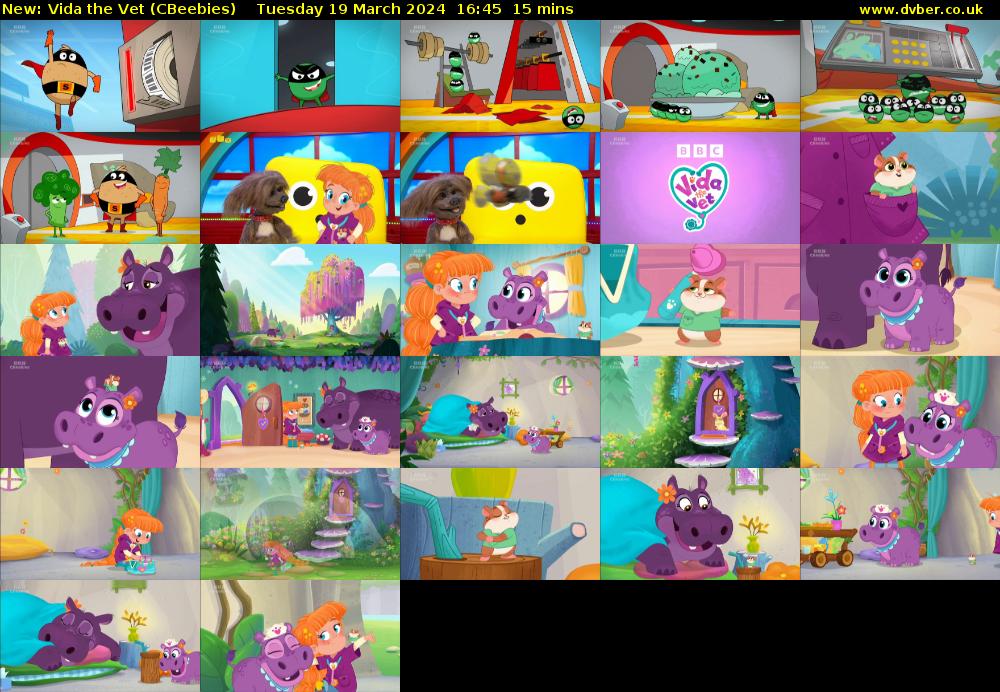 Vida the Vet (CBeebies) Tuesday 19 March 2024 16:45 - 17:00