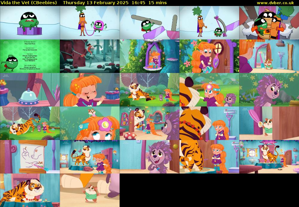 Vida the Vet (CBeebies) Thursday 13 February 2025 16:45 - 17:00