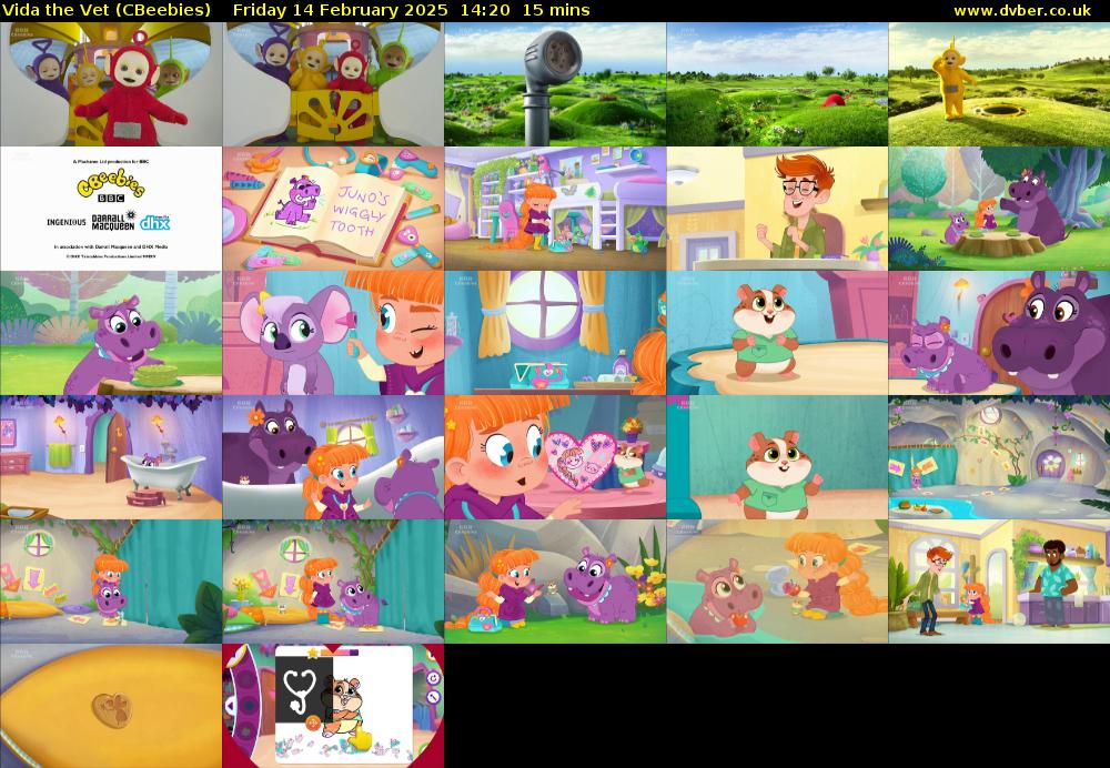 Vida the Vet (CBeebies) Friday 14 February 2025 14:20 - 14:35
