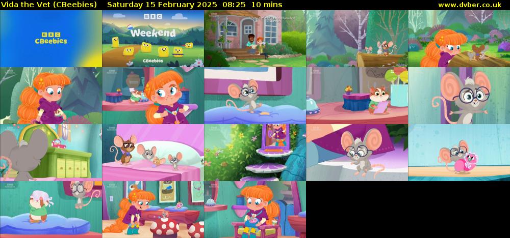 Vida the Vet (CBeebies) Saturday 15 February 2025 08:25 - 08:35