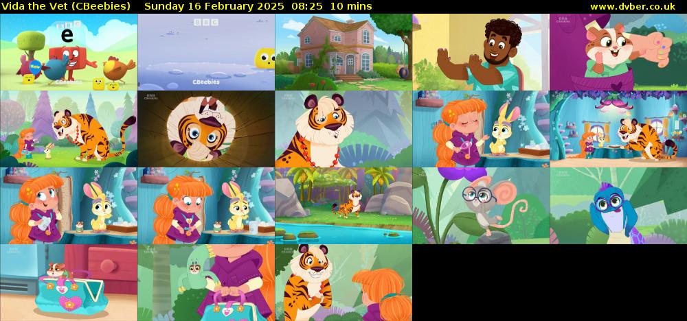 Vida the Vet (CBeebies) Sunday 16 February 2025 08:25 - 08:35
