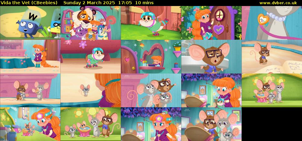 Vida the Vet (CBeebies) Sunday 2 March 2025 17:05 - 17:15