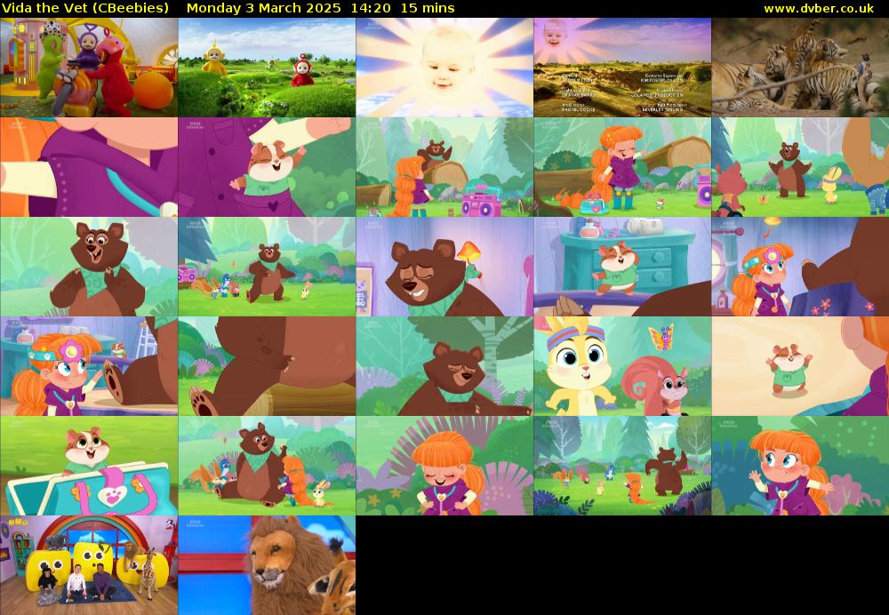 Vida the Vet (CBeebies) Monday 3 March 2025 14:20 - 14:35