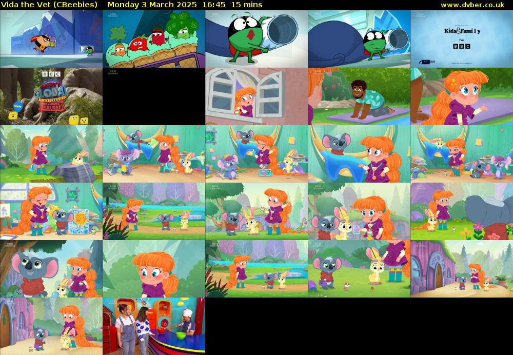 Vida the Vet (CBeebies) Monday 3 March 2025 16:45 - 17:00