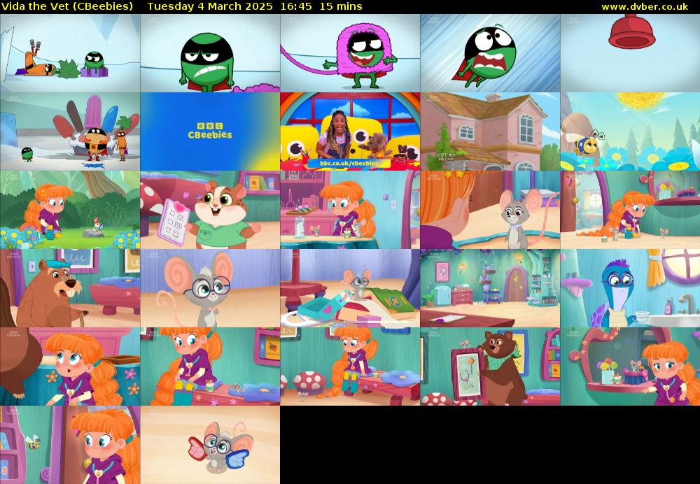 Vida the Vet (CBeebies) Tuesday 4 March 2025 16:45 - 17:00