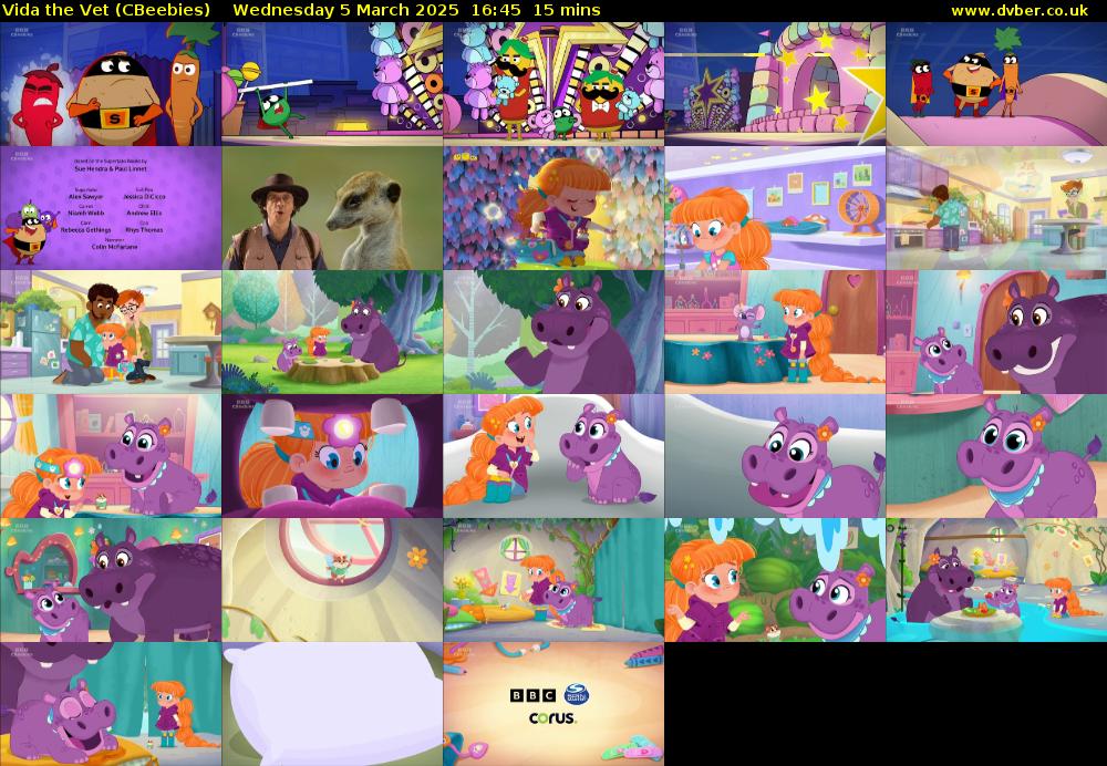 Vida the Vet (CBeebies) Wednesday 5 March 2025 16:45 - 17:00