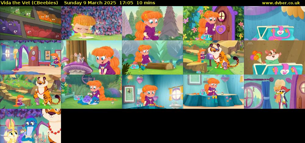 Vida the Vet (CBeebies) Sunday 9 March 2025 17:05 - 17:15