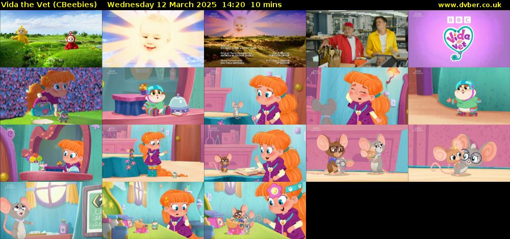 Vida the Vet (CBeebies) Wednesday 12 March 2025 14:20 - 14:30