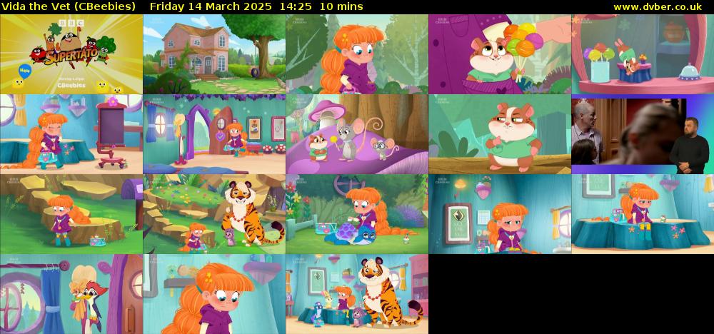 Vida the Vet (CBeebies) Friday 14 March 2025 14:25 - 14:35