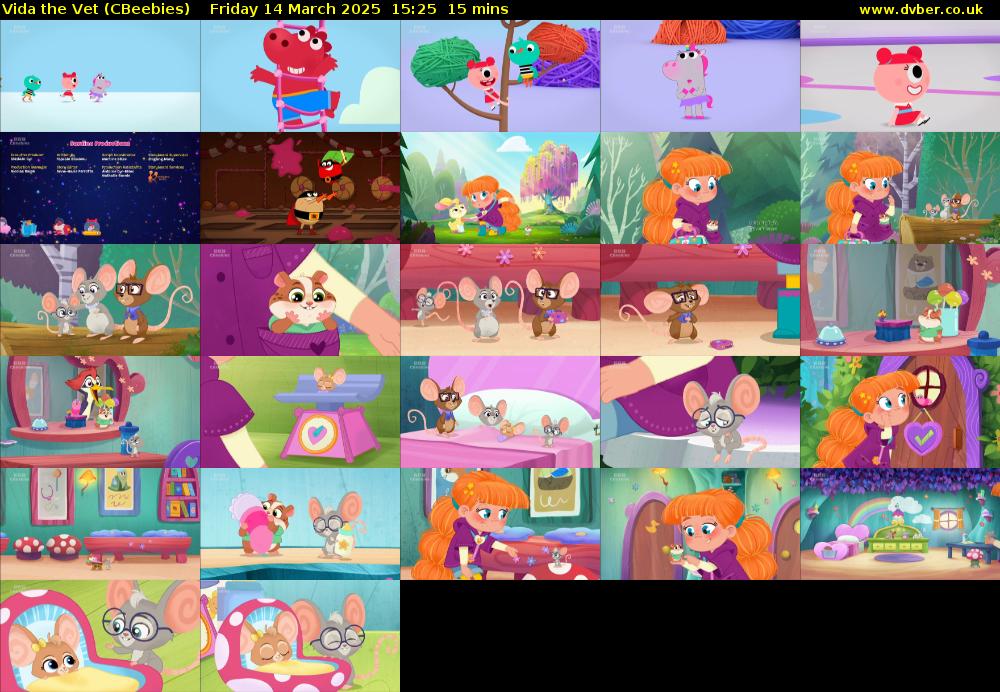 Vida the Vet (CBeebies) Friday 14 March 2025 15:25 - 15:40
