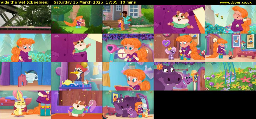 Vida the Vet (CBeebies) Saturday 15 March 2025 17:05 - 17:15