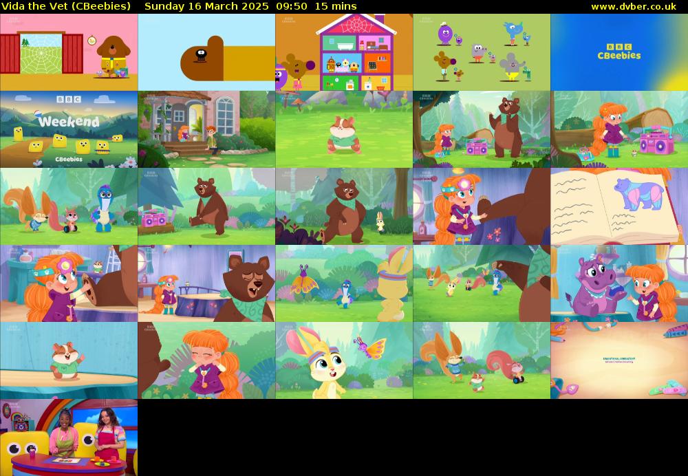 Vida the Vet (CBeebies) Sunday 16 March 2025 09:50 - 10:05