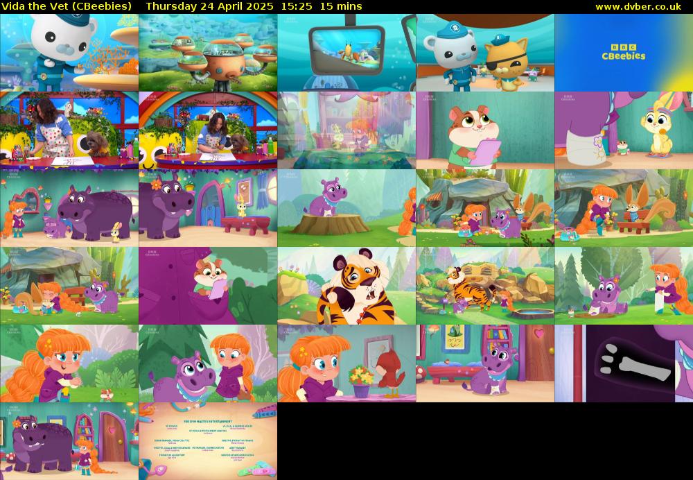 Vida the Vet (CBeebies) Thursday 24 April 2025 15:25 - 15:40
