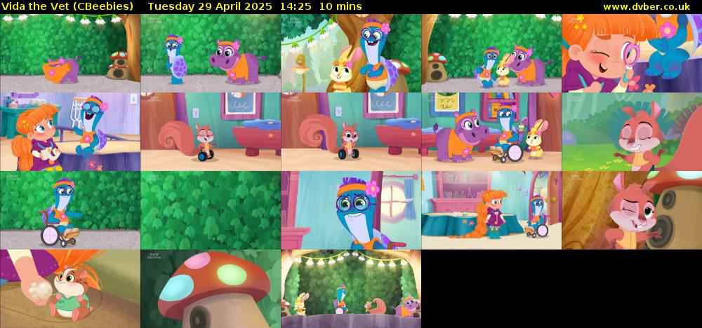 Vida the Vet (CBeebies) Tuesday 29 April 2025 14:25 - 14:35