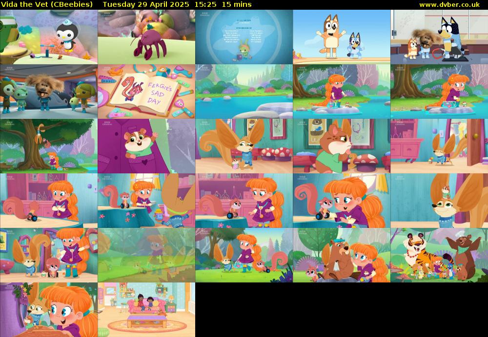 Vida the Vet (CBeebies) Tuesday 29 April 2025 15:25 - 15:40
