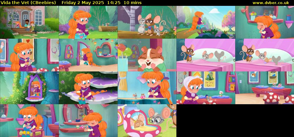 Vida the Vet (CBeebies) Friday 2 May 2025 14:25 - 14:35