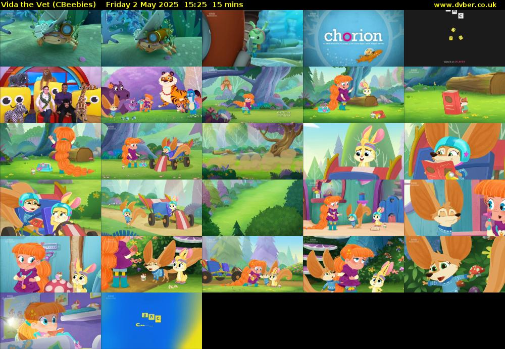 Vida the Vet (CBeebies) Friday 2 May 2025 15:25 - 15:40