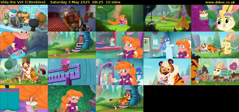 Vida the Vet (CBeebies) Saturday 3 May 2025 08:25 - 08:35